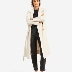 ISO Everlane Drape Trench in Sandstone